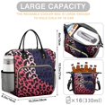thumbnail image 5 of Pink and Black Of Leopard Print Womens Lunch Box for Work,Insulated Large Lunch Bag for Tween and Teen,Loncheras Para Mujer,Leakproof Adult Lunch Bag for Work,Beach,Travel,Picnic,Camping, 5 of 7