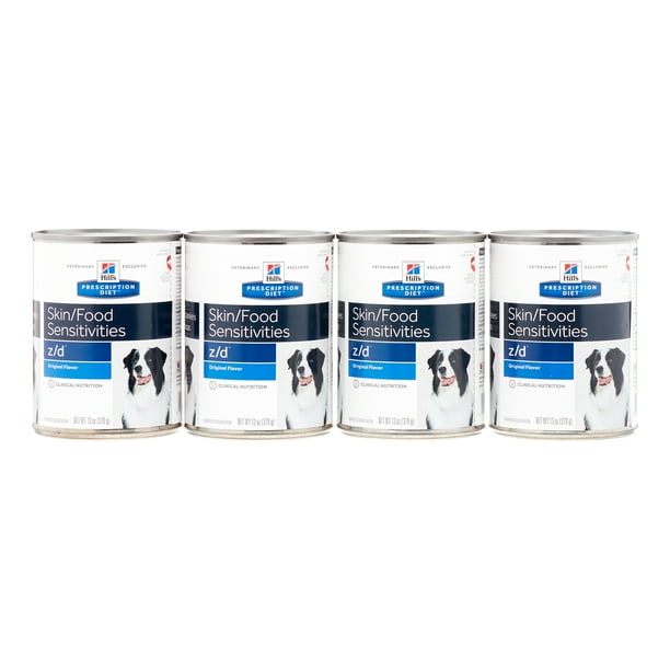 domesticeren puur Zelfgenoegzaamheid Hill's Presctiption Diet z/d Skin/Food Sensitivites Wet Dog Food (12 x 13  oz Cans) - Walmart.com