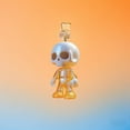 thumbnail image 1 of Skeleton Doll Design Acrylic 2D Phone Stopper | Dust-Free Plug for Elliptical Interface Port | Decorative Smartphone Tablet Dust Guard | Includes 2 Pieces, 1 of 4