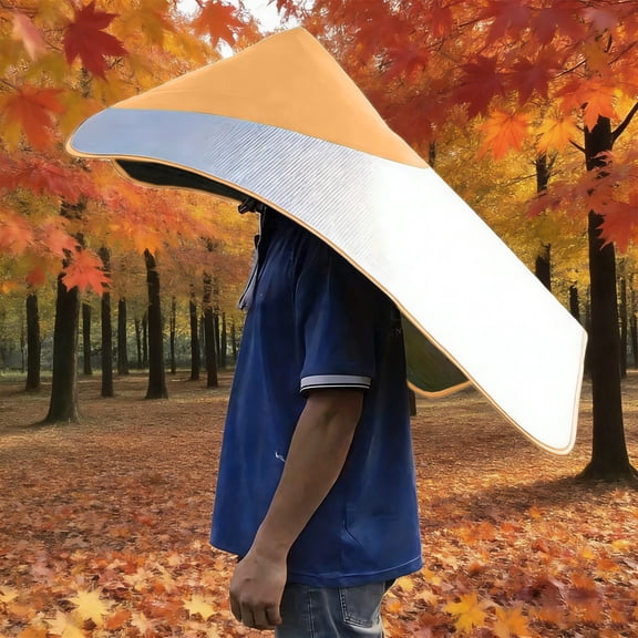 Kieccall Outdoor Wide Brim Hat with Cape Waterproof Sun Rain Proof Cap for Men Women Hiking Gardening