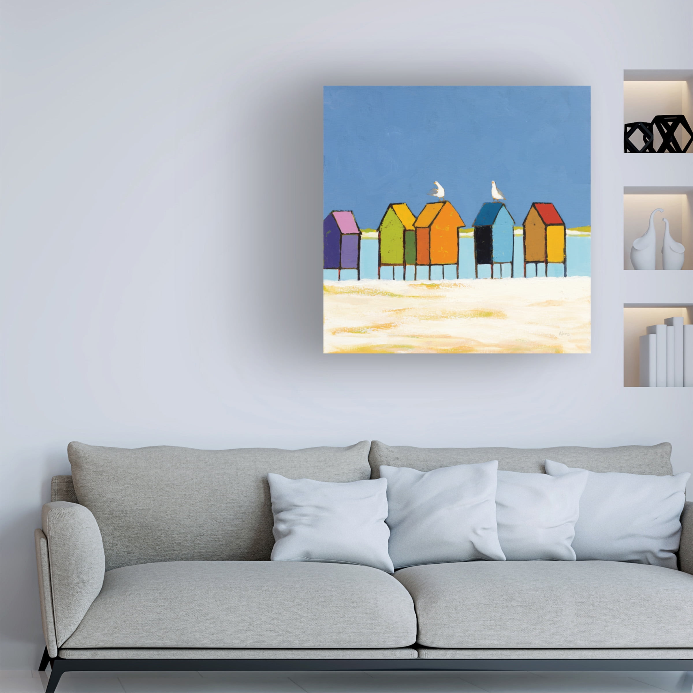Phyllis Adams 'Cabanas II' Canvas Art