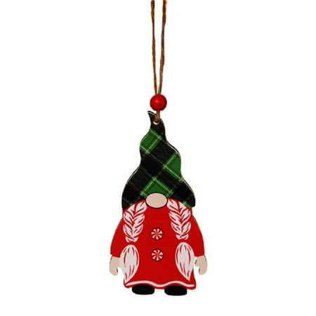 

Whigetiy Home Dwarf Pendant Wood Door Decor Festival Holiday Ornament for Christmas Party