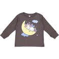thumbnail image 3 of Inktastic Unicorn Moon Girls Long Sleeve Toddler T-Shirt, 3 of 5