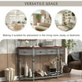 thumbnail image 5 of EUROCO 52'' Console Table Sofa Table for Entryway with 4 Drawers and Storage Shelf for Living Room Hallway Foyer Office,Antique Gray, 5 of 8