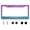 Pink Blue Purple Leopard, variant on Smooffly Personalized License Plate Frame Stainless Steel Texas Flag License Plate Accessory Decorative 2 Holes and Screws Fits US Standard License Plates Size: 12.2 x 6.3 Inches for Men Women