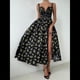 thumbnail image 5 of Vestidos de Verano para Mujer 2025, Vestido con Corsé Floral y Cuello de Lechera. Negro L, 5 of 10