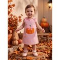 thumbnail image 5 of Miaouyo Toddler Girl Halloween Corduroy Dress with Bow Embroidered Sleeveless Dress, 5 of 9