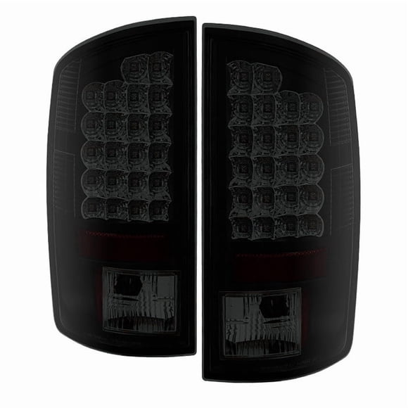 Spyder Automotive Ensemble de Feu Arrière - LED 5078094 Ensemble de Feu Arrière - LED; Lentille Anti-Fumée; Boîtier Noir; Ampoule Led/usages Ampoule Inversée OE