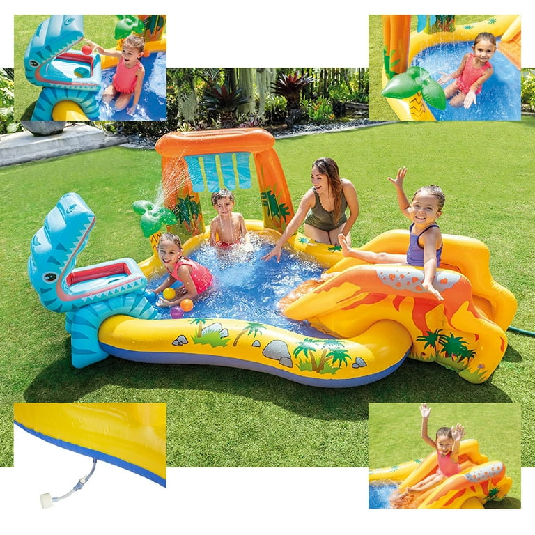 Dinosaur blow up pool deals