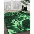 thumbnail image 3 of Ahgly Company Machine Washable Indoor Rectangle Transitional Dark Forest Green Area Rugs, 2' x 4', 3 of 7