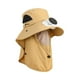thumbnail image 5 of Sombrero para exteriores con ventilador, transpirable, con solapa para cubrir el cuello y la cara, protección solar. Amarillo, 5 of 9