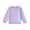 Purple, variant on 5T Toddler Baby Girls Clothes Baby Girls T-shirt Tops Long Sleeve Round Neckline Solid Color 5-6 Years Little Girls Fall Winter T-shirts Tops Apricot