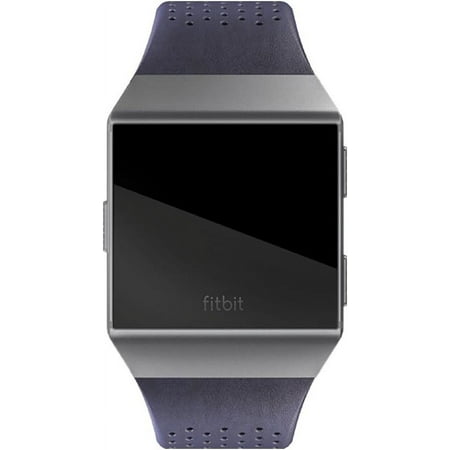 Band Leather Large Watch Strap for Fitbit Ionic - Midnight blue