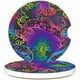 thumbnail image 1 of wonima02 Beautiful Mushroom Car Cup Holder Coaster, Car Coasters for Cup Holder, 2 Pack Glowing Mushrooms Anti-Slip Absorbent Ceramic Car Cup Coasters with Finger Notch Cork Base for Women Men 2.56", 1 of 1