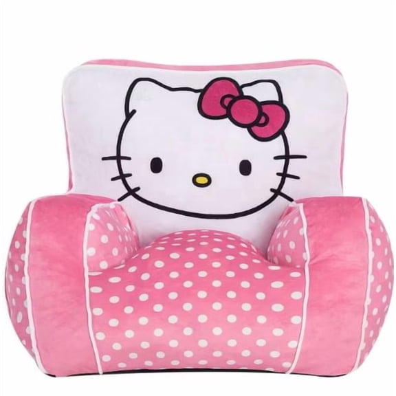 Hello Kitty Kids' Compressed Foam Plush Chair Pink