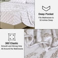 thumbnail image 6 of RUVANTI Flannel Sheets Full Size - 100% Cotton Double Brushed Bed Sheets Set, Deep Pockets 16 Inches, All Seasons Breathable & Extra Soft Full Sheets, Warm & Cozy, 4 Piece, Dried Straw, 6 of 8