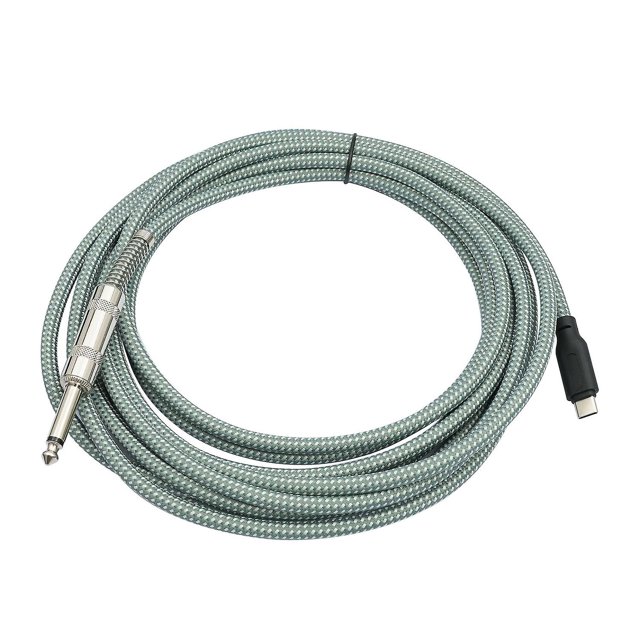 6.35mm Male To Type-c Male Guitar Audio Cable Microphone Recording Audio Cable Plug And Play For Ele