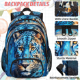 thumbnail image 2 of Herdesigns Funny Leopard Large Backpack Set with Lunch Box Lightweight Water Resistant Travel Laptop Backpacks Casual Daypacks for Women Men, 2 of 8