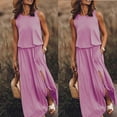 thumbnail image 2 of Deals of The Day Long Dresses for Women Casual Dresses for Women Pink Dress Fork Opening Dress Dresses for Women Midi Dress Pink XL, 2 of 7
