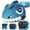 Blue Set, variant on FUNWICT Kids Bike Helmet Boys Girls Bicycle Helmet for Kids 3-5-8 Breathable Adjustable Lightweight Kids Helmet and Pads Set for Cycling Skating Scooter Skateboard