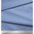 thumbnail image 3 of Soimoi Silk Fabric Dolphin Small Print Fabric by Yard 42 Inch Wide, 3 of 3