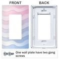 thumbnail image 3 of Yayeee Rocker Switch Wall Plate 1-Gang 4.6"x2.9" Home Decorative Outlet Cover, Light Blue Gradient, 3 of 6
