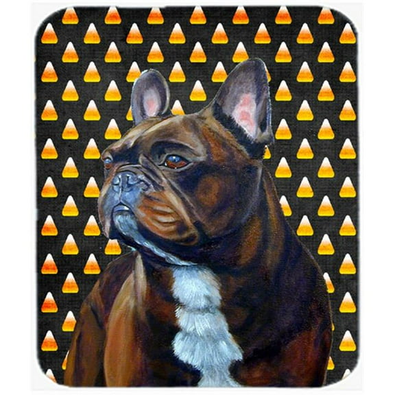 Carolines Treasures  French Bulldog Candy Corn Halloween Portrait Mouse Pad
