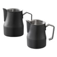 thumbnail image 4 of Espumador de leche de acero inoxidable para capuchino, chocolate caliente, barra de cocina Negro 500ml Negro 350ml, 4 of 9