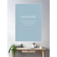 thumbnail image 2 of Saudade Poster Wall Art, Modern Wall Decor For Living Room Bedroom, 12x18 UNFRAMED, 2 of 3