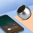 thumbnail image 6 of Luxury Tiny Bluetooth Metal Silvery Speaker TWS Portable Car Audio Wireless Stereo Steel Gun Heavy Subwoofer Outdoor Loudspeaker, 6 of 6