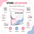 thumbnail image 3 of Better Life Space Creator Bag, No-Pump 3D Cube Vacuum Storage Bags, Reusable Airtight Compression Space Saver Bags for Clothes Bedding, 3 of 13
