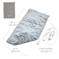 thumbnail image 3 of Pure Enrichment WeightedWarmth 3-in-1 Heating Pad - 3 InstaHeat&acirc;&cent; Settings, 3 Massage Speeds & 4.1 lbs of Weighted Pressure for Menstrual Cramps, Shoulder,, 3 of 8