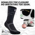 thumbnail image 4 of Mqamex Athletic Compression socks for Men, Cushioned Crew Running Socks 3 Pairs Sizes 6-13, 4 of 7