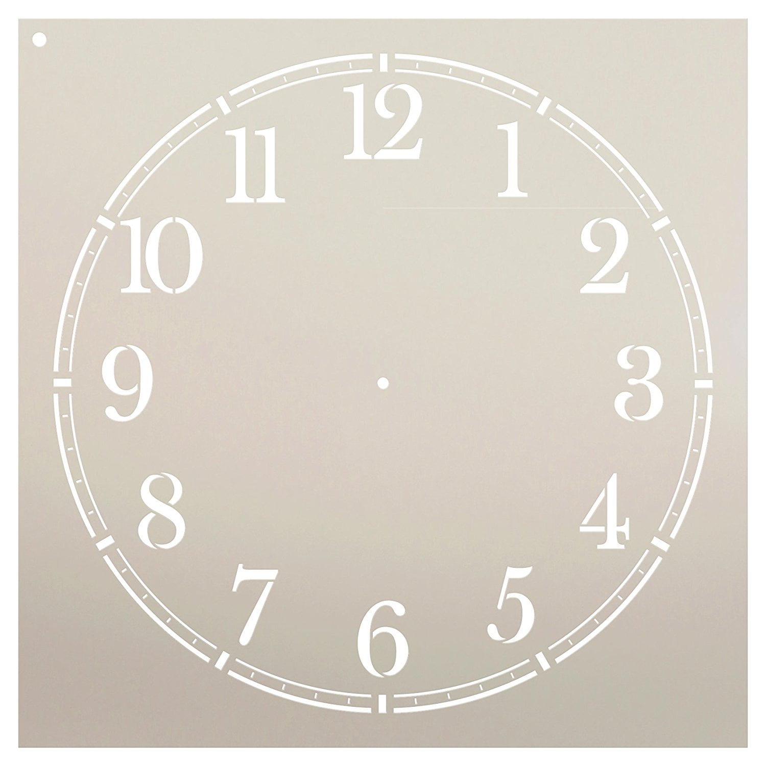 Coffee House Clock Face Stencil by StudioR12 Classic Numbers Clock