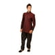 Saris and Things Sherwani Indo-Occidental Marron Moderne pour Hommes. Ce Produit Est Fait sur Commande. – image 1 sur 4