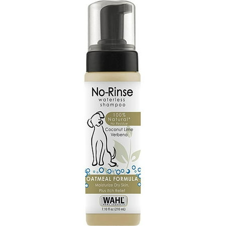 WAHL No-Rinse Waterless Oatmeal Dog Shampoo, 7.1 fl oz - Walmart.com WAHL No-Rinse Waterless Oatmeal Dog Shampoo, 7.1 fl oz - Walmart.com
