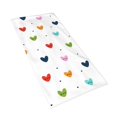 thumbnail image 3 of Polyester Long Towel Multi-Size Water Absorption Good Bright Fluffy Soft For Bathroom Swimming Pool Beach Outdoor Travel Multicolored Heart-Shaped Cute Expression, 3 of 8