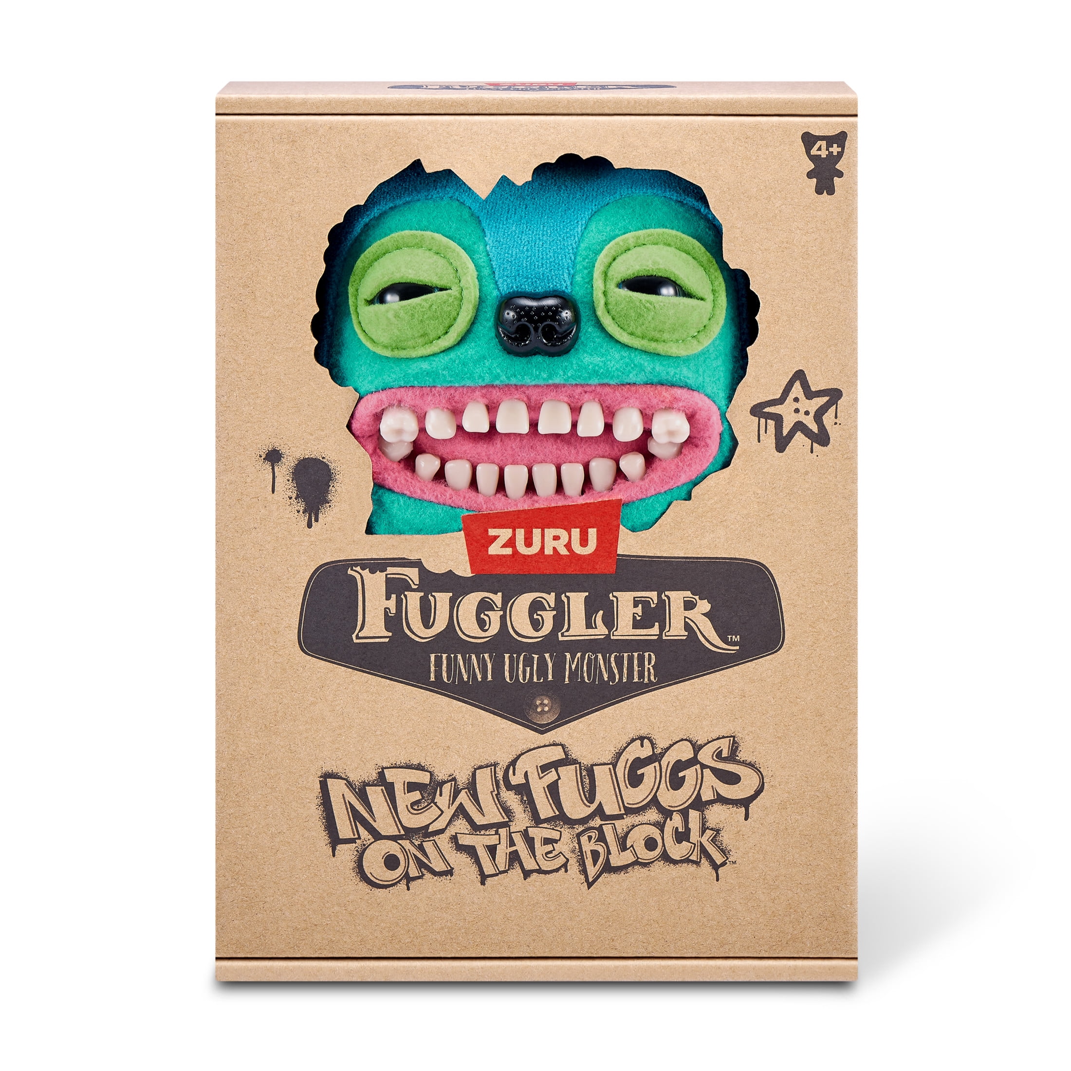 Fuggler New Fuggs on the Block 9 inch (Greedy Grinner), Funny Ugly Monster Soft Plush Toy by ZURU  (图2)