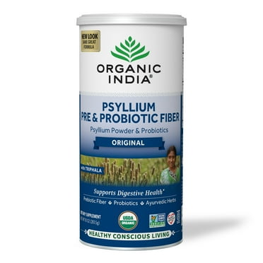 Psyllium Pre & Probiotic Fiber Original Organic India 10 oz Bag
