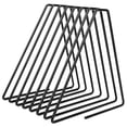 thumbnail image 1 of Serre-livres pliable et innovant en métal, support de rangement flexible pour l'école et le bureau, noir, 1 of 4