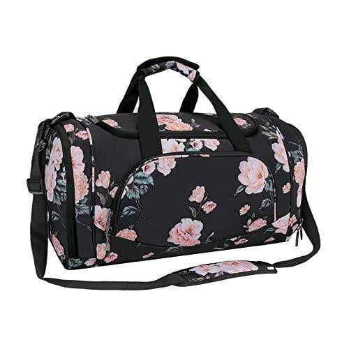 Color Skull Pattern Sports Gym Bag with Shoes Compartment Travel Duffel Bag for Men Women