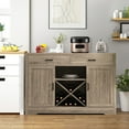 thumbnail image 4 of Gymax Kitchen Storage Buffet Cabinet Farmhouse Wooden Sideboard w/2 Drawer & Wine Rack, 4 of 10