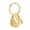 Gold, variant on Always in my heart - Tree of Life Teardrop Urn Pendant Memory Keyring for Cremation Ashes Locket for Keychain
