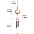 thumbnail image 5 of Campana de viento solar de latón - 1 pieza, campana de viento para exteriores con bola de vidrio agrietado y gancho en forma de S, campana decorativa para patio de casa, aluminio, 5 of 5