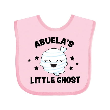 

Inktastic Cute Abuela s Little Ghost with Stars Gift Baby Girl Bib