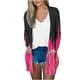 thumbnail image 2 of Puntoco Blusa casual de manga larga con estampado para mujer con bolsillo Cardigan Outwear Puntoco Puntoco-1, 2 of 5