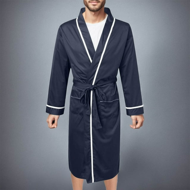 Men's Pajama & Sets & Loungewear Practical Homewear Robe for Seasonal Comfort and Relaxed Sleepwear