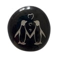 thumbnail image 1 of Pocket Positivity Penguin Pebble Personalized Handmade Penguin Pebble Ornament Engraved Mini Keepsake Pebble Ornament, 1 of 5