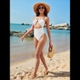 thumbnail image 4 of Traje de Baño de una Pieza para Mujer, con Control de Abdomen, Favorecedor, Atrevido, con Corte Alto, XL, 4 of 10