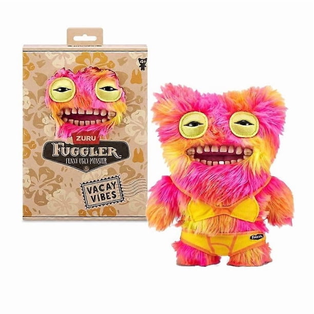 Fuggler Funny Ugly Monster Plush Vacation Series Sketchy Squirrel Mr Fuggler Original Buttons Rabid Rabbit Munch Much Toys Gifts